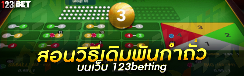 สอนวิธีเดิมพันกำถั่ว บนเว็บ 123betting