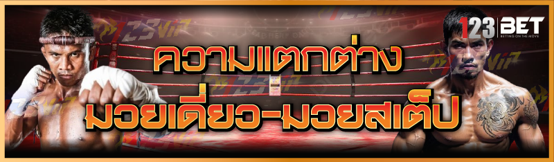 ความแตกต่าง มวยเดี่ยว-มวยสเต็ป